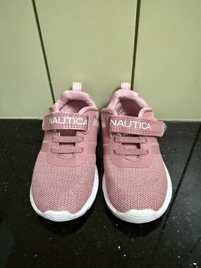 Nautica Size 7 Toddler Girl Pink Mesh Lightweight Sneakers